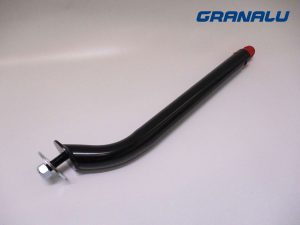 SOPORTE DE ALETA NEGRO CURVO. MEDIDAS 42 X 2.5 X 505 MM